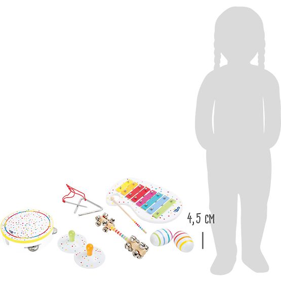 small foot Set musicale in legno con pois