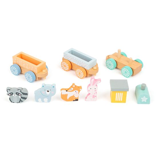 Small Foot Trenino in legno dai colori pastello