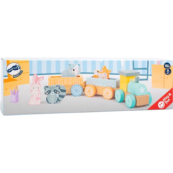 Small Foot Trenino in legno dai colori pastello