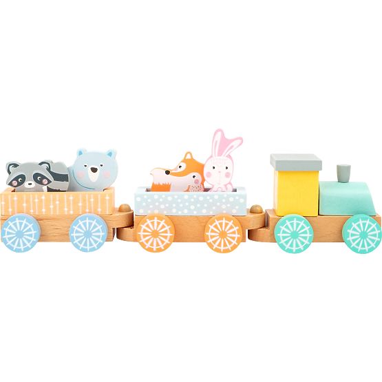 Small Foot Trenino in legno dai colori pastello