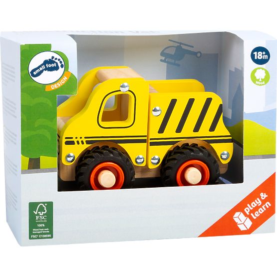 small foot Veicolo da costruzione in legno