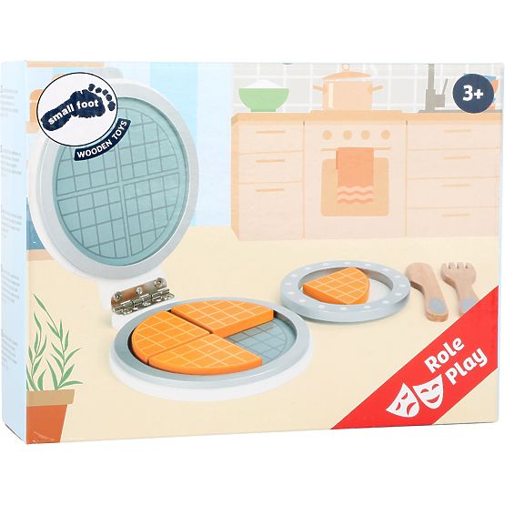 small foot Wafflera in legno con accessori