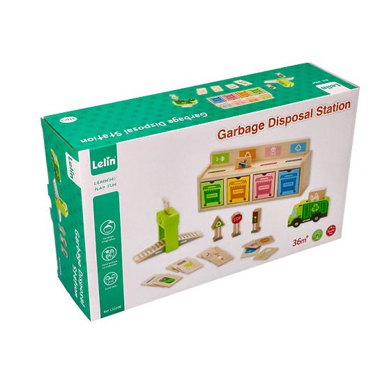 Smistatore di rifiuti in legno - puzzle