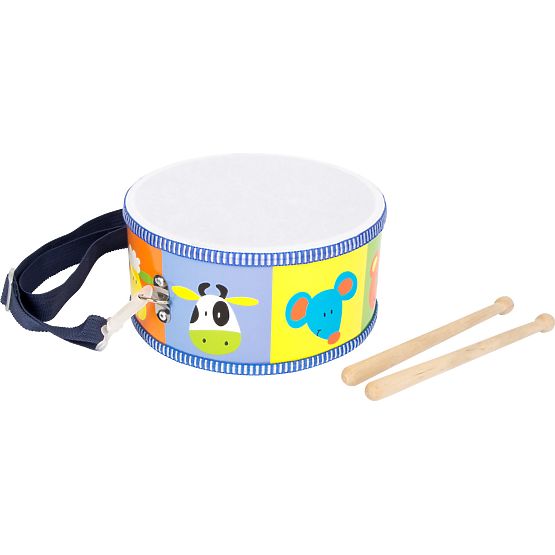 Strumenti musicali in legno per bambini Small Foot, animali a tamburo