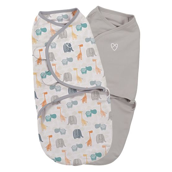 Swaddleme giungla / involucro grigio