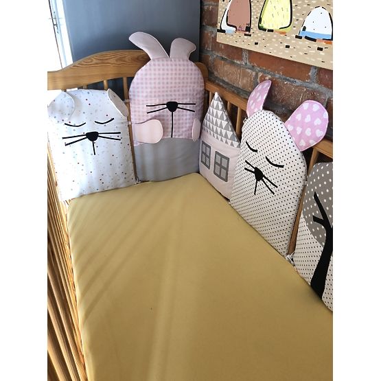 Sweet Dream - Rivestimento letto modulare - rosa-grigio