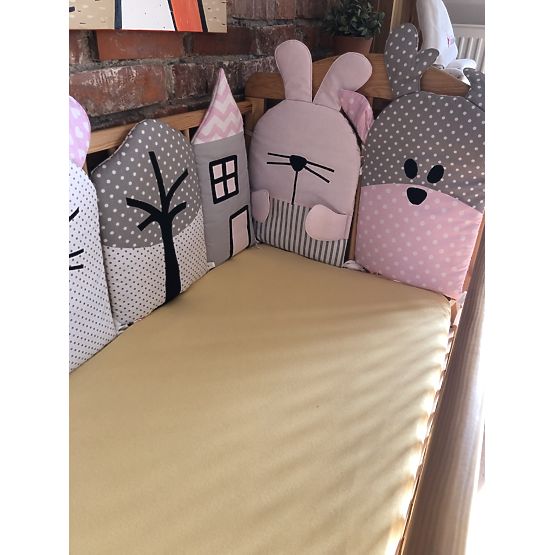 Sweet Dream - Rivestimento letto modulare - rosa-grigio