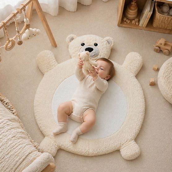 Tappetino in peluche Baby - Orsetto