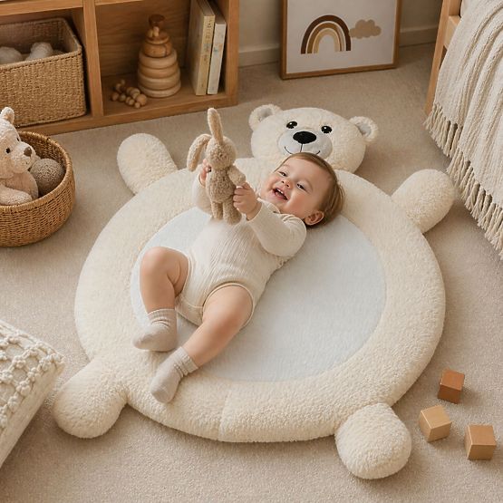 Tappetino in peluche Baby - Orsetto