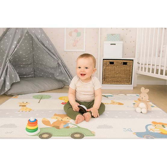 Tappetino educativo in schiuma a doppia faccia arrotolabile con alfabeto ECOTOYS per bambini