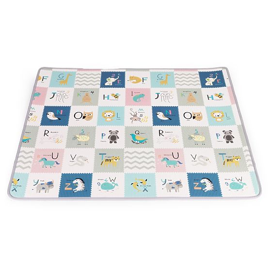Tappetino educativo in schiuma a doppia faccia arrotolabile con alfabeto ECOTOYS per bambini