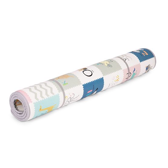 Tappetino educativo in schiuma a doppia faccia arrotolabile con alfabeto ECOTOYS per bambini