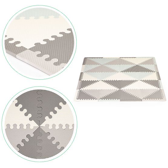 Tappetino educativo in schiuma puzzle eva 20 pezzi 127x157cm ECOTOYS