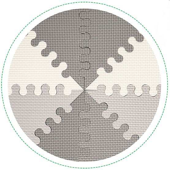 Tappetino educativo in schiuma puzzle eva 20 pezzi 127x157cm ECOTOYS