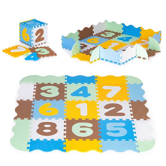 Tappetino educativo in schiuma recinto puzzle per bambini