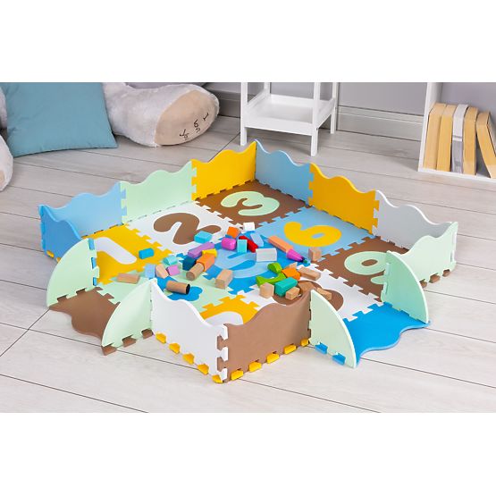 Tappetino educativo in schiuma recinto puzzle per bambini