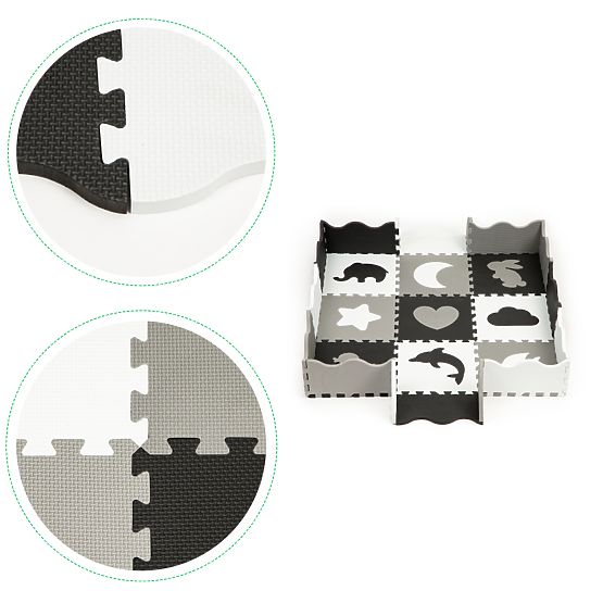 Tappetino in schiuma con recinto puzzle piscina asciutta 25 pezzi ECOTOYS