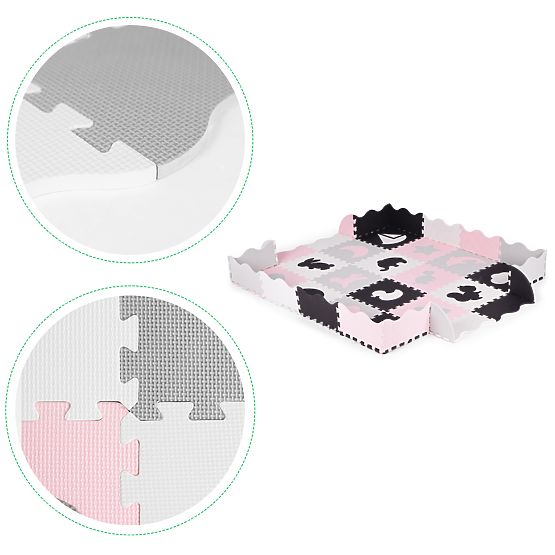 Tappetino in schiuma con recinto puzzle piscina asciutta 36 elementi ECOTOYS