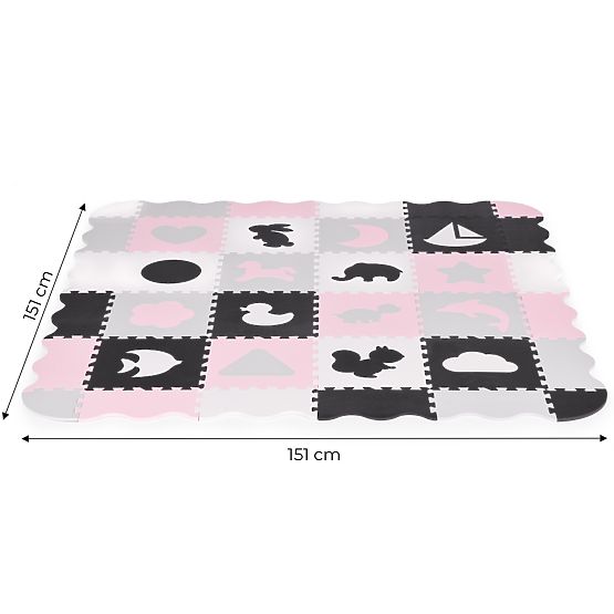 Tappetino in schiuma con recinto puzzle piscina asciutta 36 elementi ECOTOYS