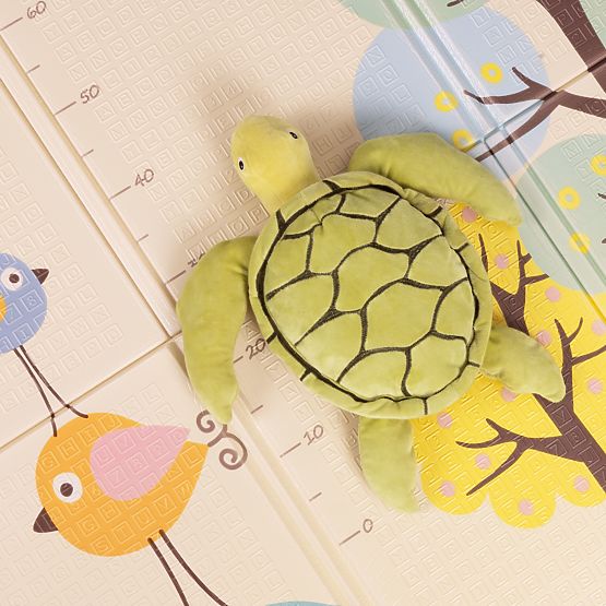 Tappetino in schiuma per bambini 200x150 cm educativo, pieghevole, doppia faccia, scala di crescita,