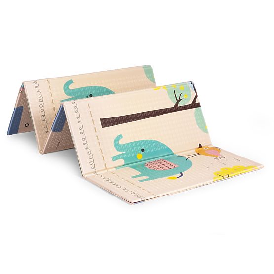 Tappetino in schiuma per bambini 200x150 cm educativo, pieghevole, doppia faccia, scala di crescita,