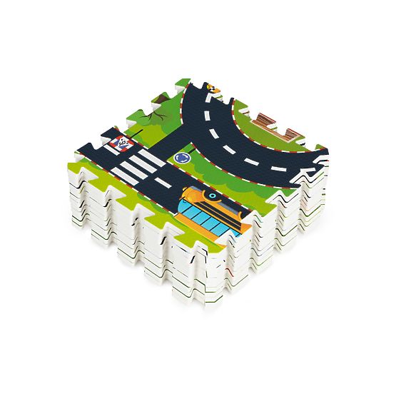 Tappetino in schiuma per bambini puzzle città strade IPLAY