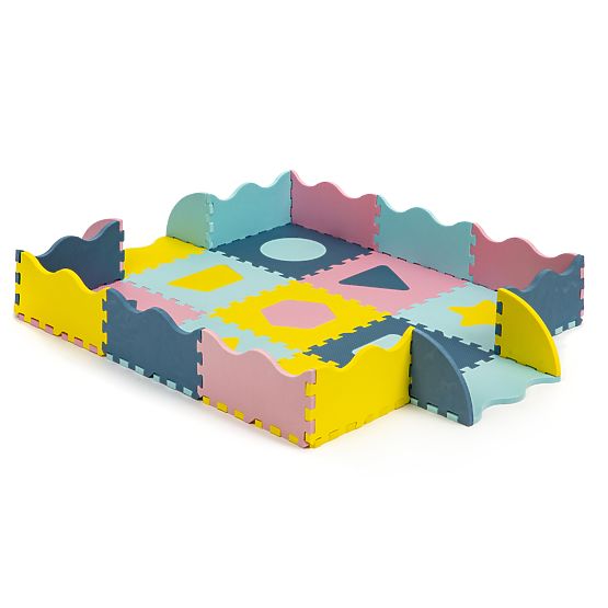 Tappetino in schiuma - puzzle in colori pastello