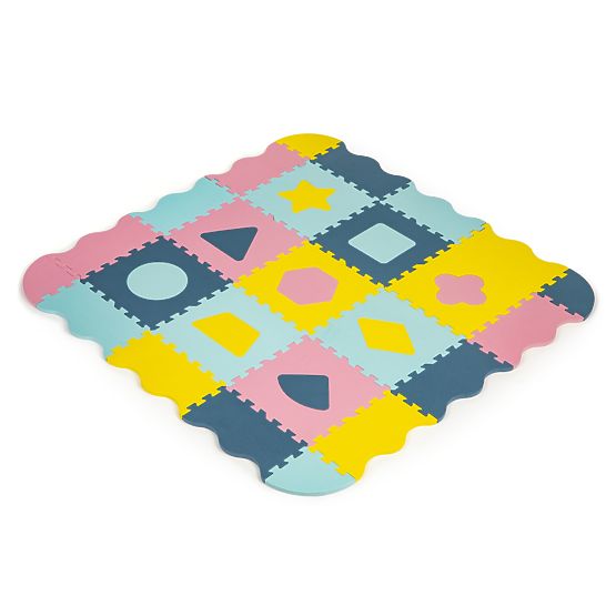 Tappetino in schiuma - puzzle in colori pastello