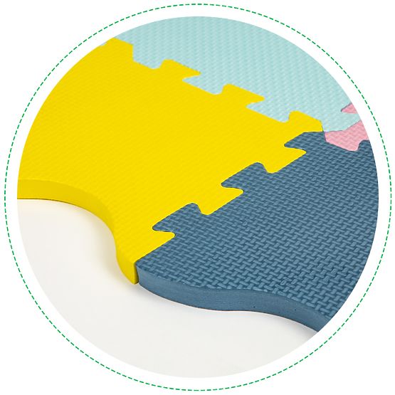 Tappetino in schiuma - puzzle in colori pastello