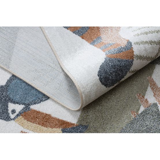 Tappeto BONO 8426 Jungle, animali selvatici crema / oro scuro