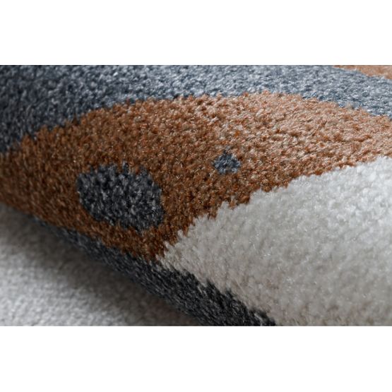 Tappeto BONO 8426 Jungle, animali selvatici crema / oro scuro