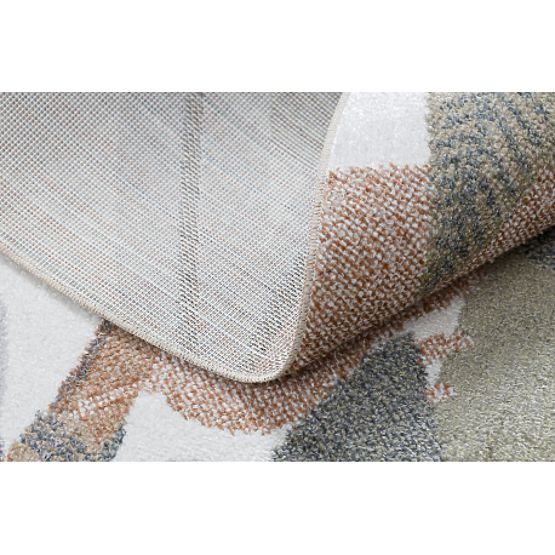 Tappeto BONO 8426 rotondo Jungle, animali selvatici crema / oro scuro