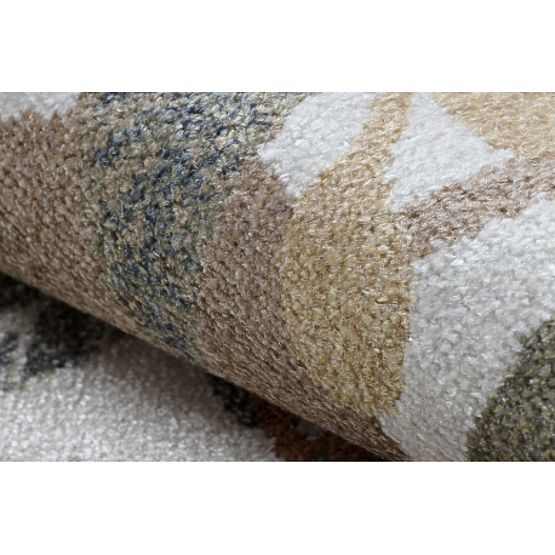 Tappeto BONO 8426 rotondo Jungle, animali selvatici crema / oro scuro