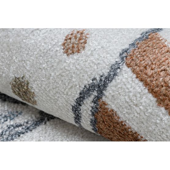 Tappeto BONO 8441 cerchio Coniglietto marinaio panna / blu