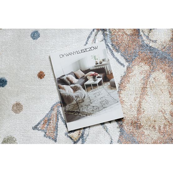 Tappeto BONO 9614 Orso, palloncini crema / grigio chiaro