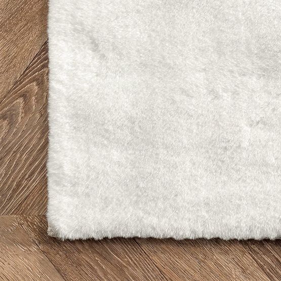 Tappeto di Seta Rabbit - Bianco Ecru