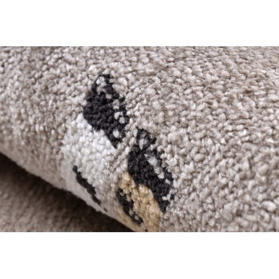 Tappeto FUN Africa per bambini, animali, Africa beige