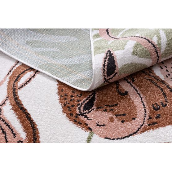 Tappeto FUN Flami per bambini, fenicotteri crema