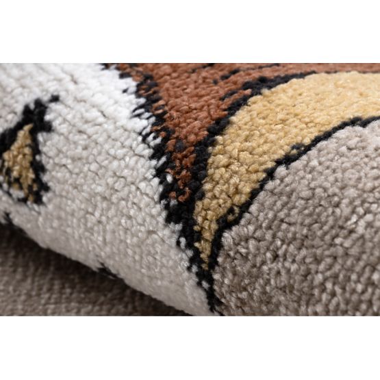 Tappeto FUN Forester per bambini, animali, foresta beige