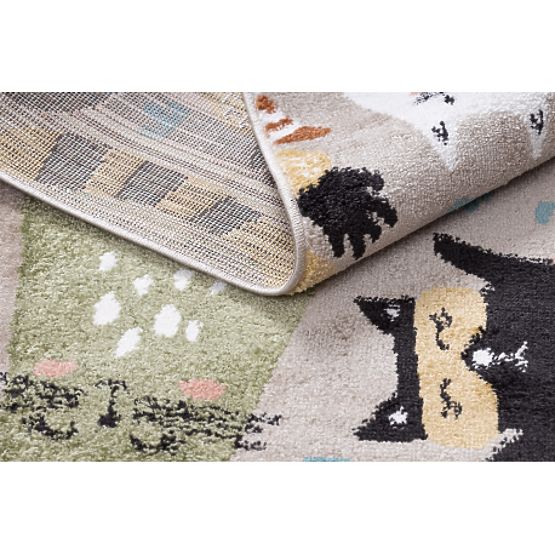Tappeto FUN Kittens per bambini, gatti beige