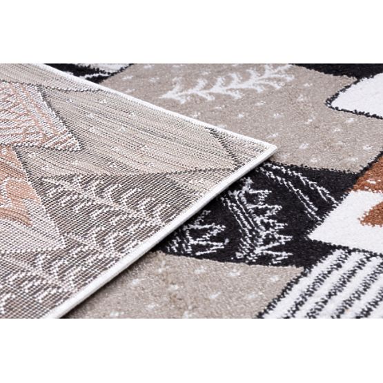 Tappeto FUN Tops per bambini, montagne, crema