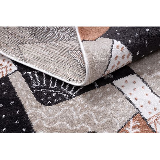 Tappeto FUN Tops per bambini, montagne, crema