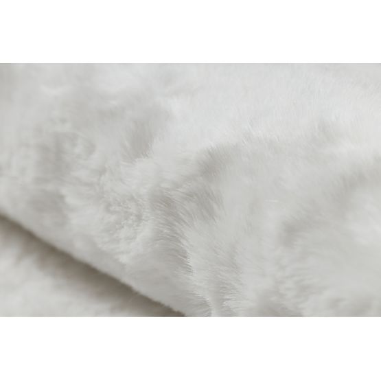 Tappeto lavabile SHAPE 3105 Cuore Shaggy - avorio peluche, antiscivolo