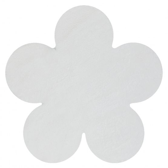 Tappeto lavabile SHAPE 3106 Fiore Shaggy - avorio peluche, antiscivolo