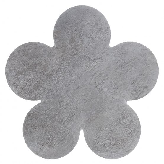 Tappeto lavabile SHAPE 3106 Fiore Shaggy - grigio peluche, antiscivolo