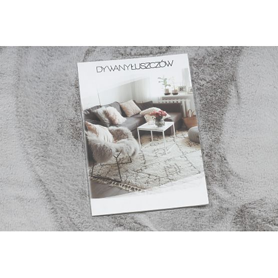 Tappeto lavabile SHAPE 3146 Orsetto Shaggy - grigio peluche, antiscivolo