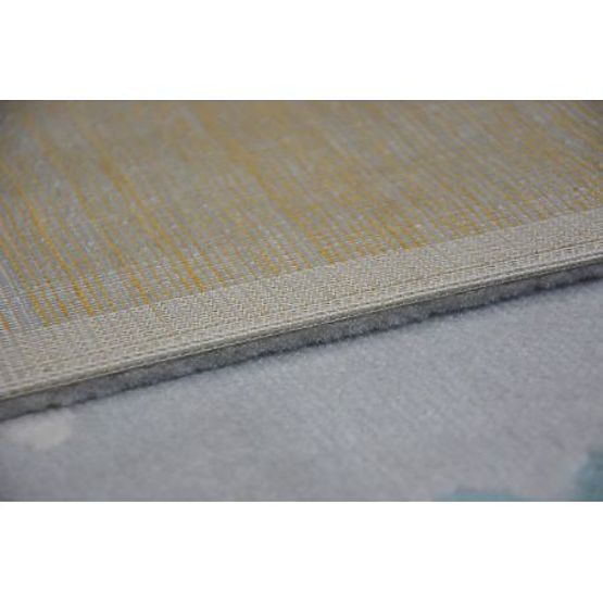 Tappeto PASTEL 18409/652 - Nuvola cuore UCCELLO Grigio CREMA turchese