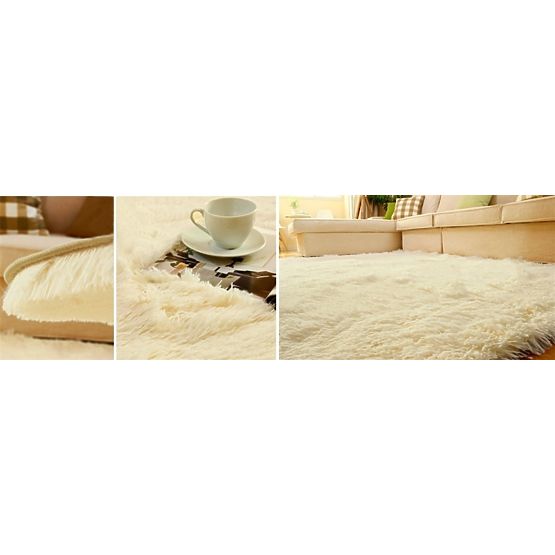 Tappeto peluche per bambini Creme