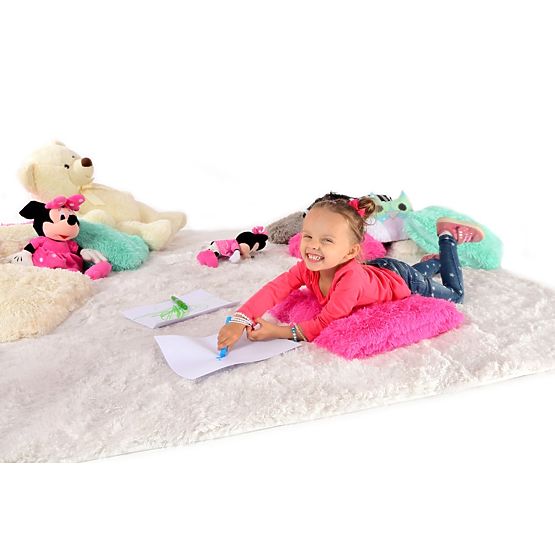 Tappeto peluche per bambini Creme