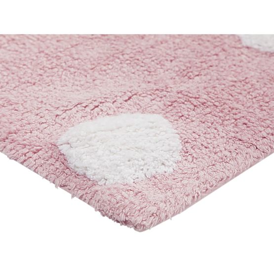 Tappeto per bambini a pois - rosa